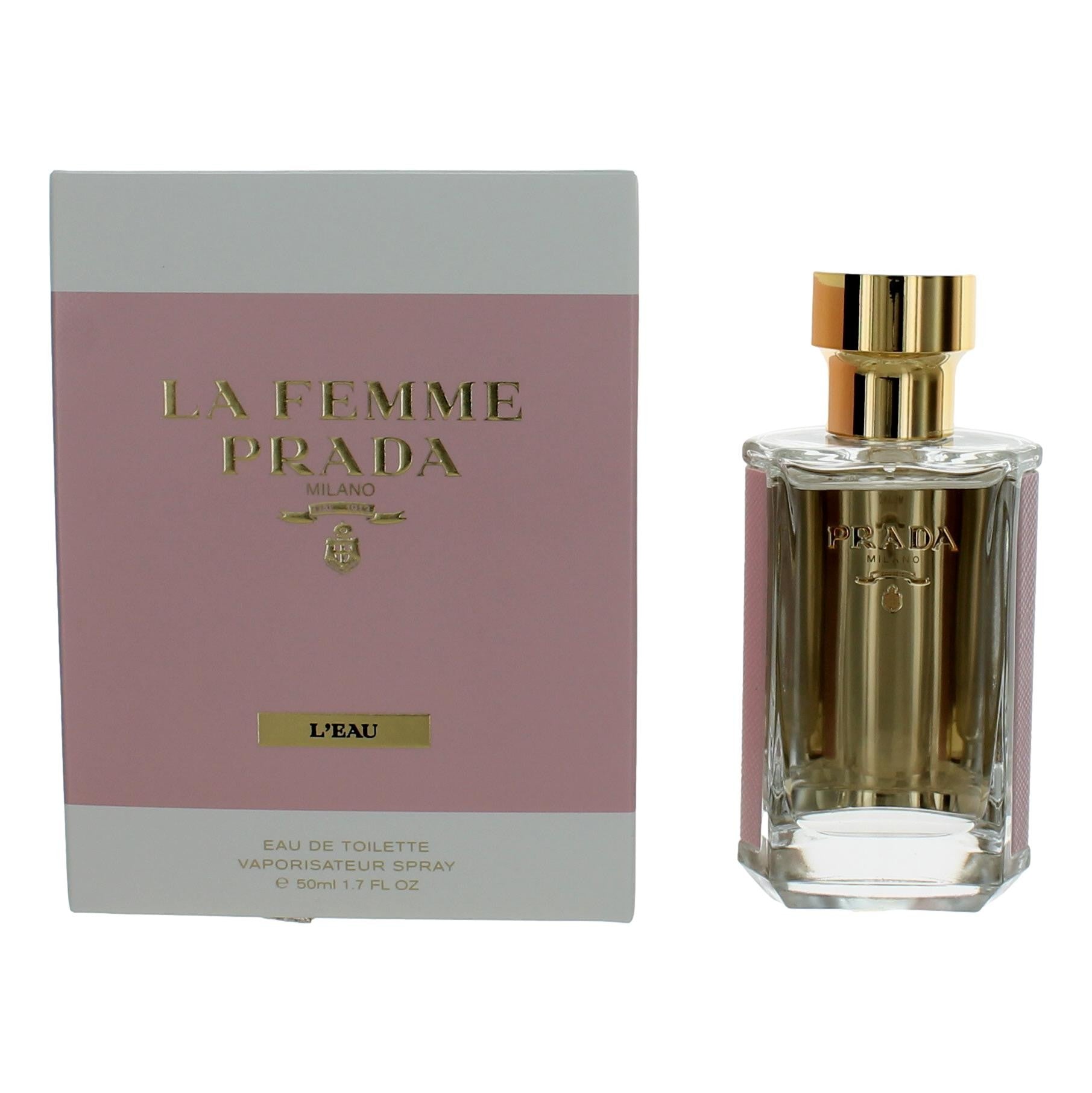 Bottle of La Femme L'Eau Prada by Prada, 1.7 oz Eau De Toilette Spray for Women